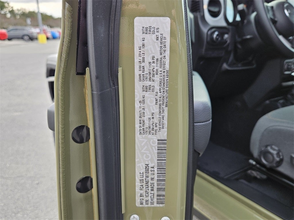 2026 Jeep Wrangler WRANGLER 2-DOOR SPORT