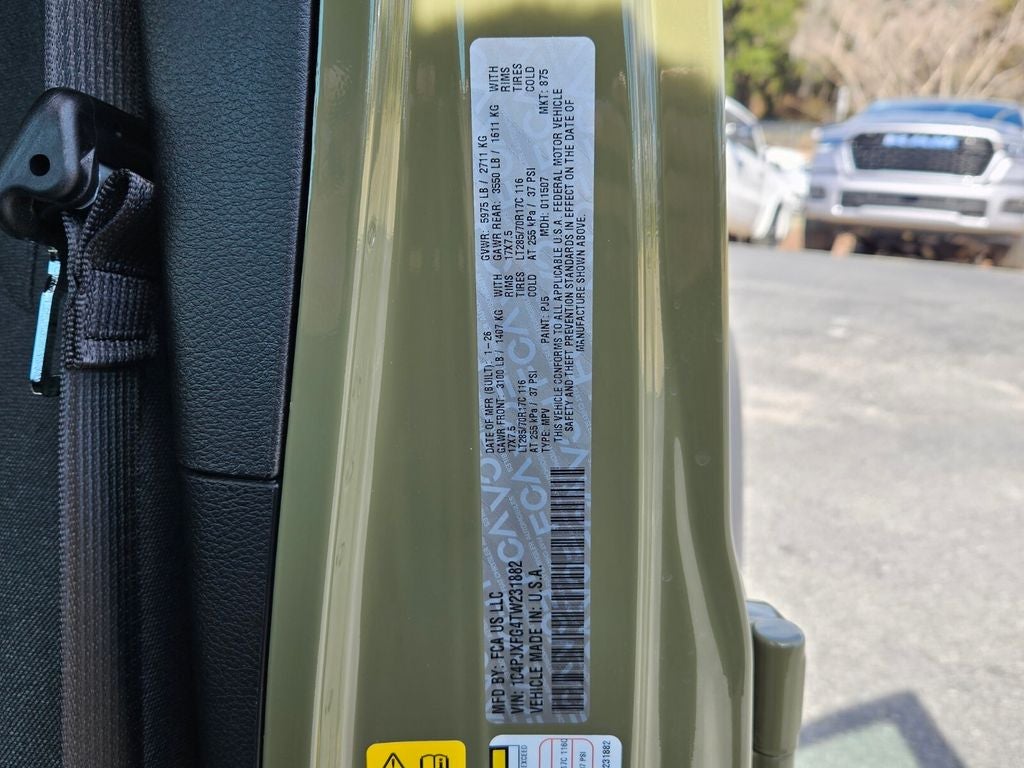 2026 Jeep Wrangler WRANGLER 4-DOOR RUBICON