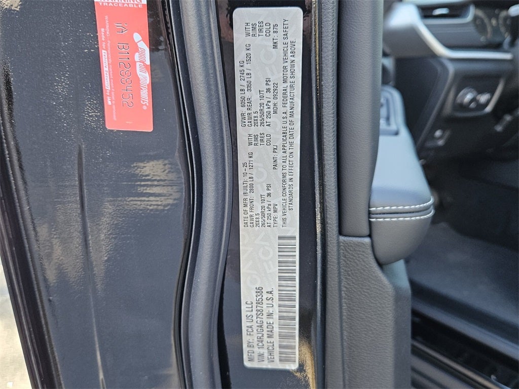 2025 Jeep Grand Cherokee GRAND CHEROKEE ALTITUDE X 4X2