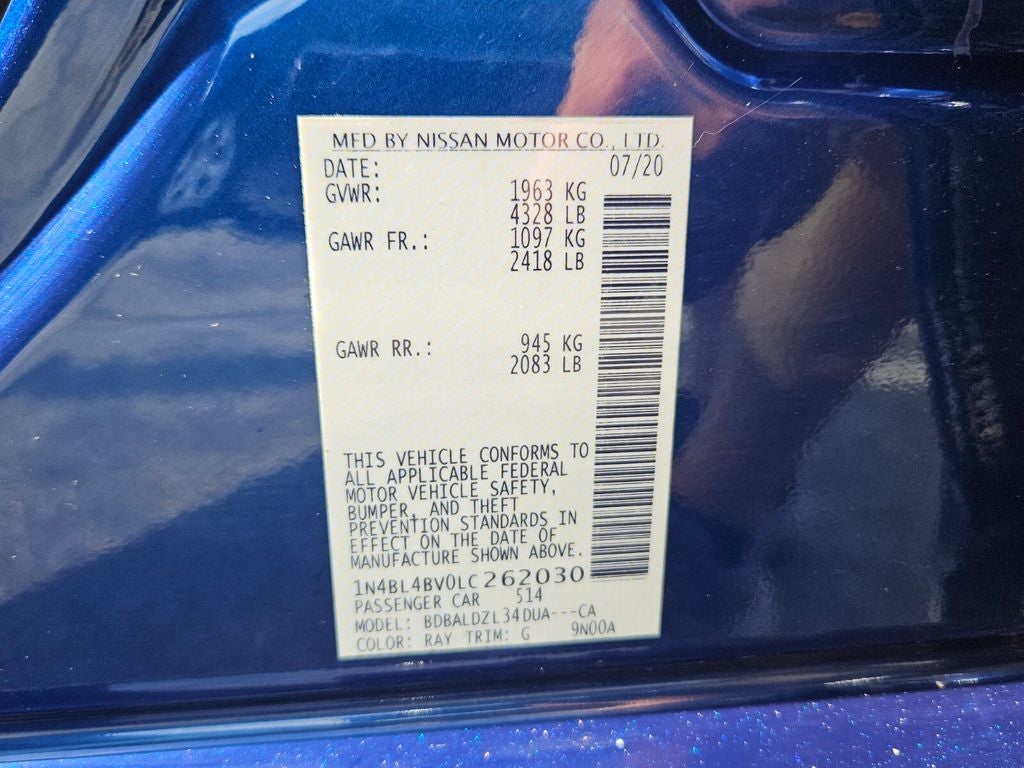 2020 Nissan Altima S FWD