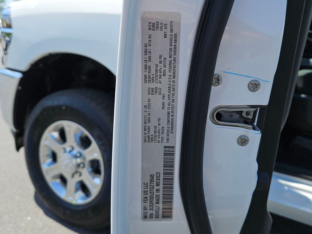 2026 RAM Ram 3500 RAM 3500 BIG HORN CREW CAB 4X4 6'4' BOX