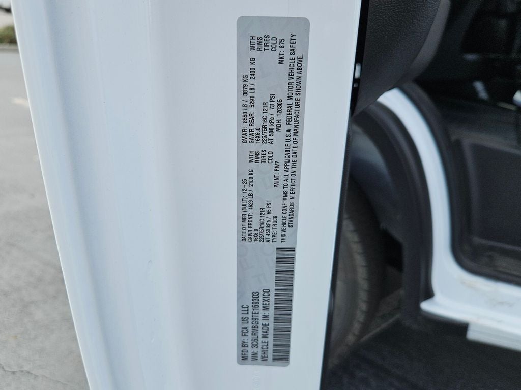 2026 RAM Ram ProMaster RAM PROMASTER 1500 TRADESMAN CARGO VAN HIGH ROOF 136' WB