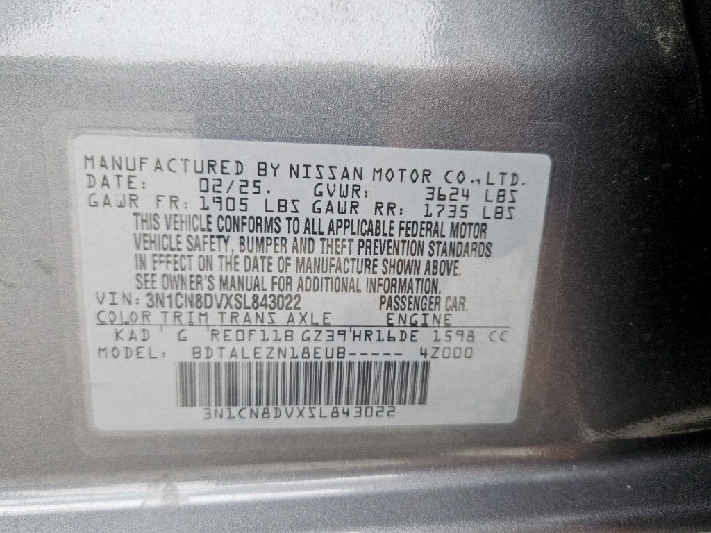2025 Nissan Versa Sedan 16