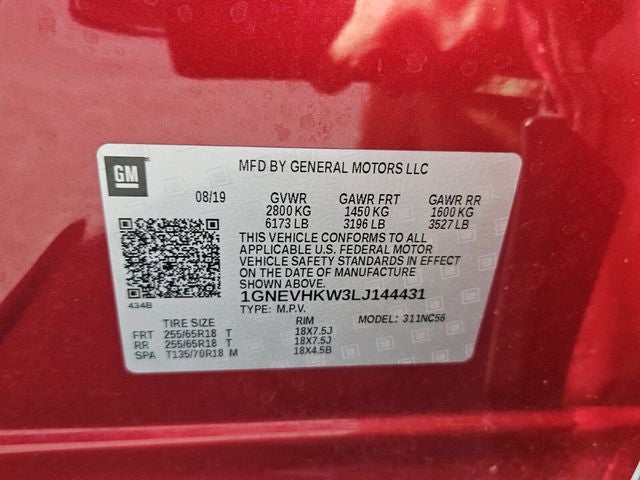 2020 Chevrolet Traverse AWD LT Leather