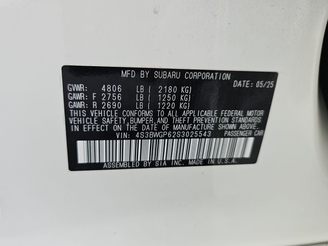 2025 Subaru Legacy Touring XT