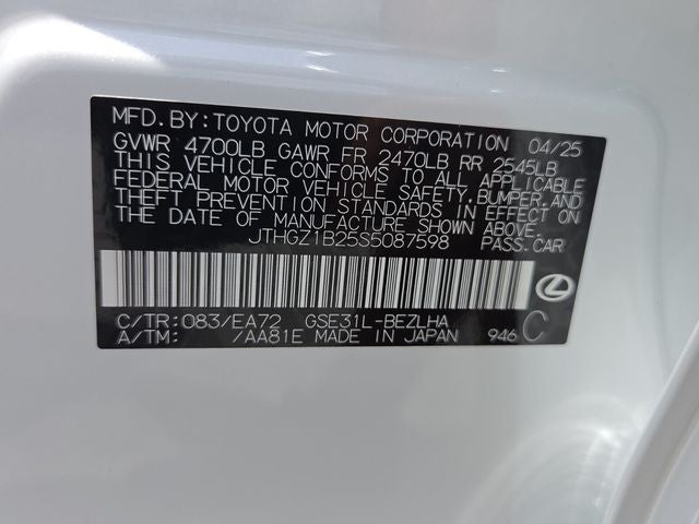 2025 Lexus IS 350 F SPORT