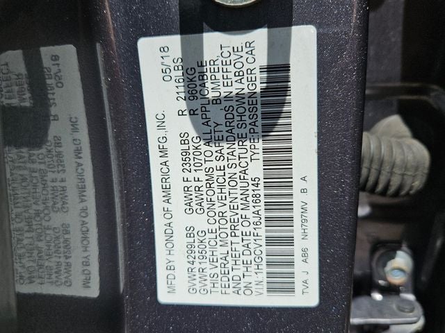 2018 Honda Accord LX