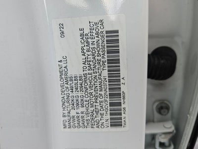 2022 Honda Accord Hybrid Sport
