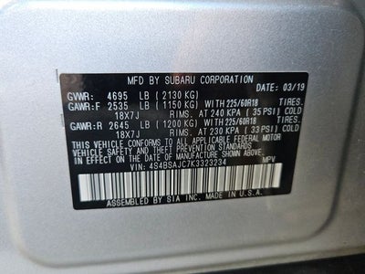 2019 Subaru Outback 2.5i Limited