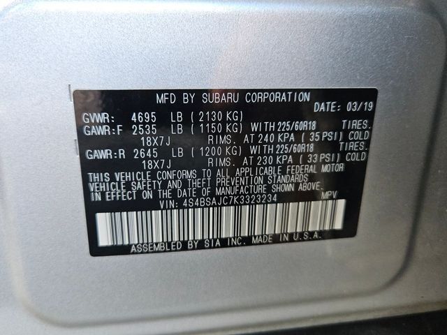 2019 Subaru Outback 2.5i Limited