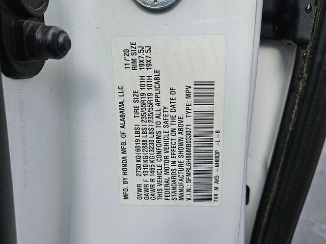 2021 Honda Odyssey Touring