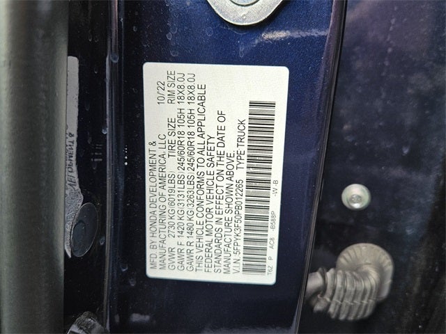 2023 Honda Ridgeline RTL