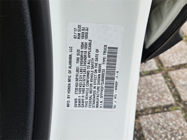 2018 Honda Ridgeline RTL-E