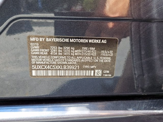2019 BMW X7 xDrive50i