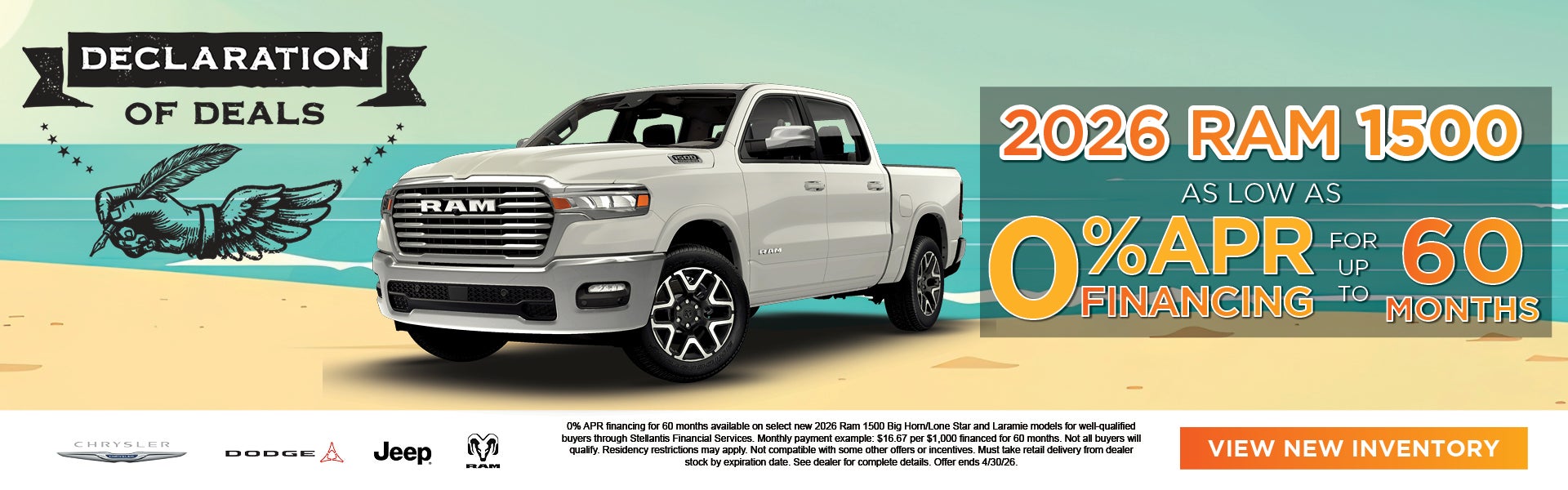 Get a Huge Deal on a New Ram Today!