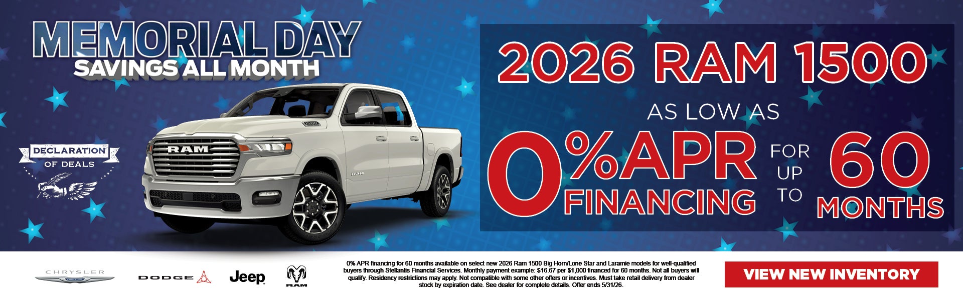 Get a Huge Deal on a New Ram Today!