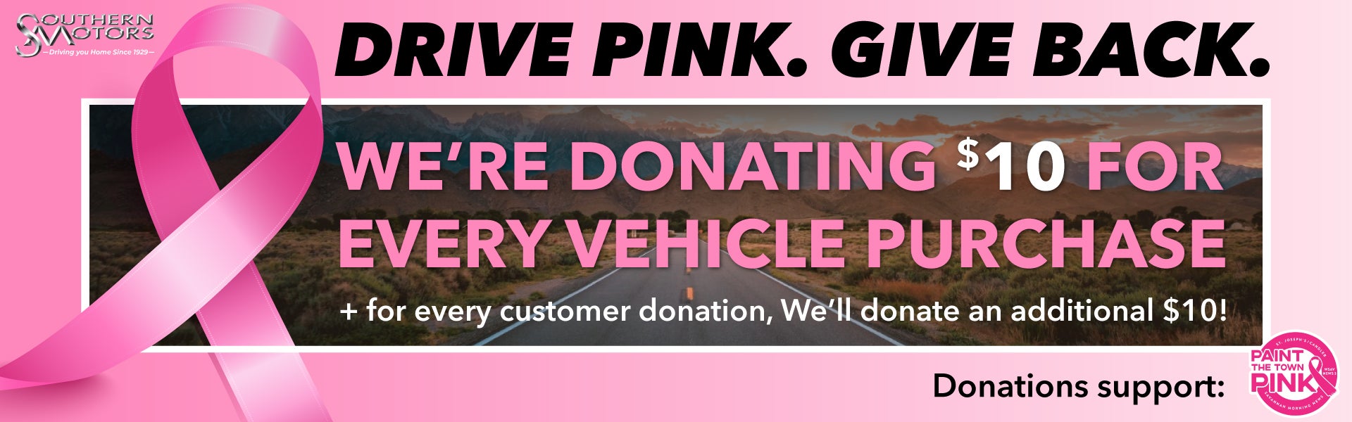 Drive pink give back
